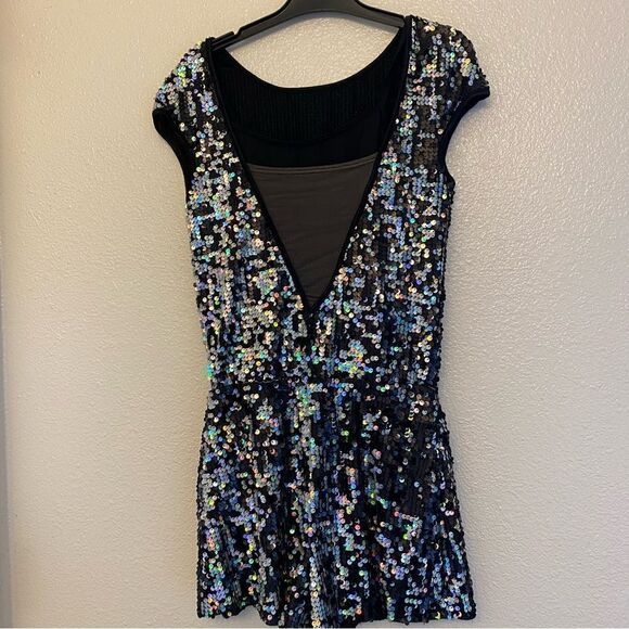 WEISSMAN Dance Costume sequin leotard Hologram Ultra Sparkle Romper SQ12140 SA - Picture 3 of 8